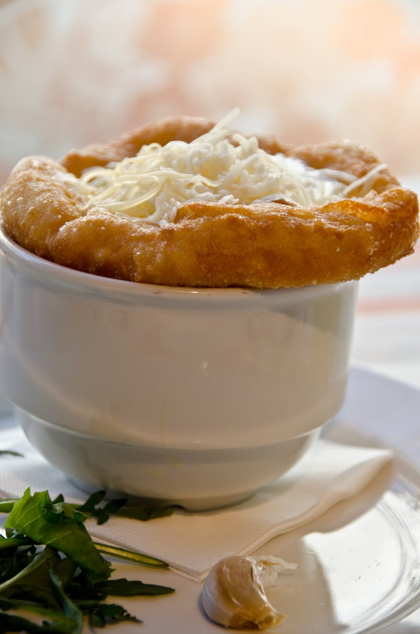 Garlic soup at Menza Etterem