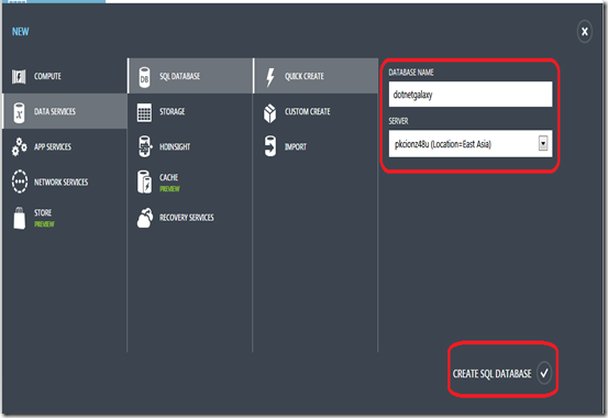 3SQL Server Create New DB