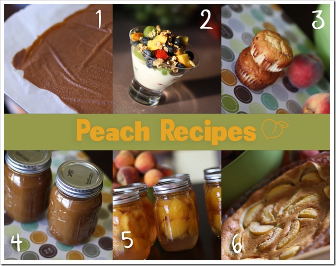 6 Peach Recipes