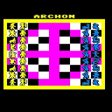 Screen capture of the Commodore 64 game Archon