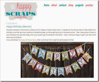 The Happy Scraps Blog Happy Birthday Banner