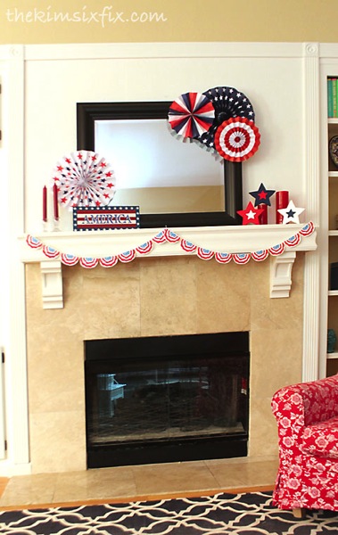 Independence day mantel
