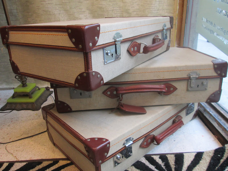Navy Suitcase Trio 