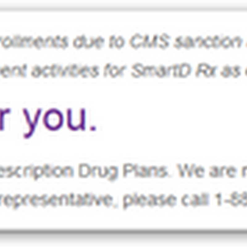 Express Scripts Buys CMS Sanctioned SmartD Medicare Prescription Drug Plan
