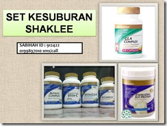 SET KESUBURAN SHAKLEE SET KESUBURAN SHAKLEE