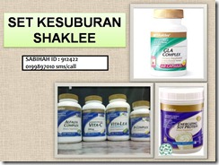 SET KESUBURAN SHAKLEE