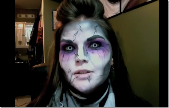 maquillaje zombie halloween