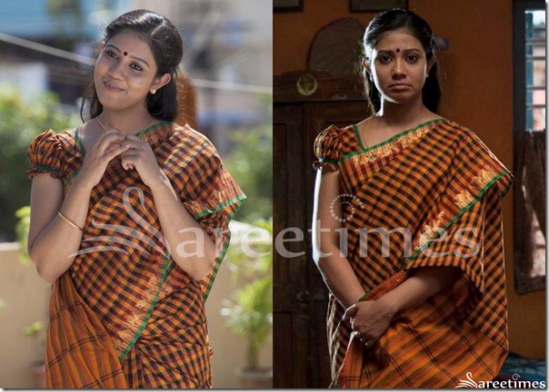 Rachana_Narayanankutty_Ruffled_Sleeves_Saree_Blouse