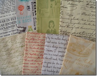 Text prints from Sew Me a Song