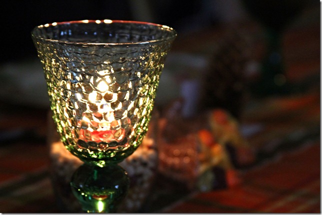 Dinner by candlelight
