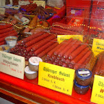sausages at alexanderplatz in Berlin, Germany 