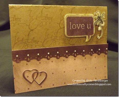 La Belle Vie love you bubble card