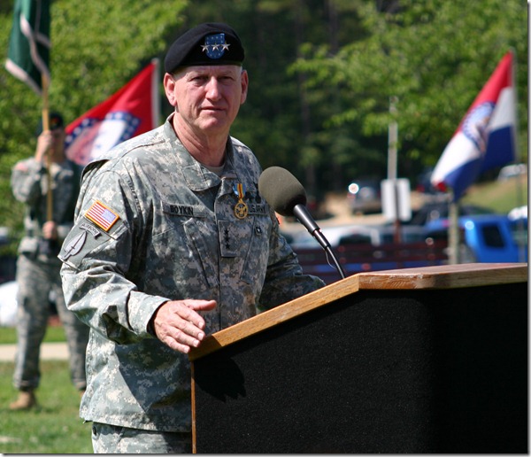 Lieutenant General Boykin's retirement ceremony