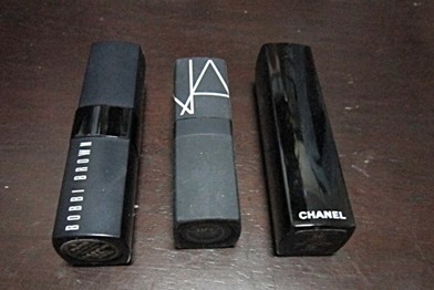 bobbi brown, nars and chanel lipsticks, bitsandtreats