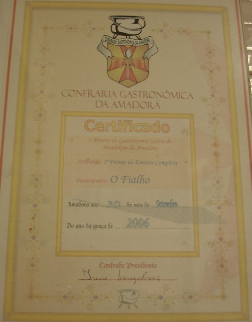 Certificado de Participação na I Mostra de da Gastronomia Saloia do Município da Amadora..jpg
