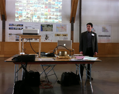 The architect tries to convince us that the proposed building design fits into the spirit of the neighborhood