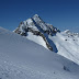 Nic skiing with the Fleckistock in the background