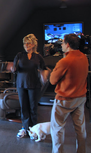 I'm sure they'll put me on TV if I sniff Cynthia's shoe.  It smells like she has a pet at home.