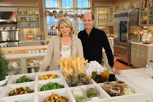 Martha Stewart and Peter Callahan linger over the 