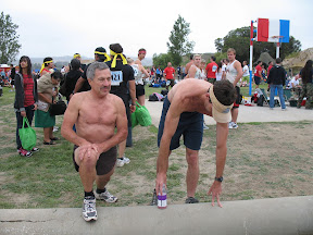 Stretching is key since you have a two mile uphill and a mile fast downhill