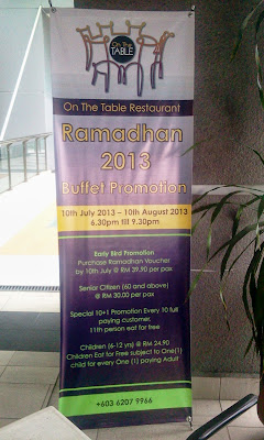 Buffet Ramadhan di restoren on the table buffet ramadhan