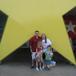 The Freys at the entrance to the All Star Music Resort in Disney 06102011a