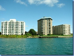 5071 Michigan - Sault Sainte Marie, MI -  St Marys River - Soo Locks Boat Tours - shoreline on Canadian side