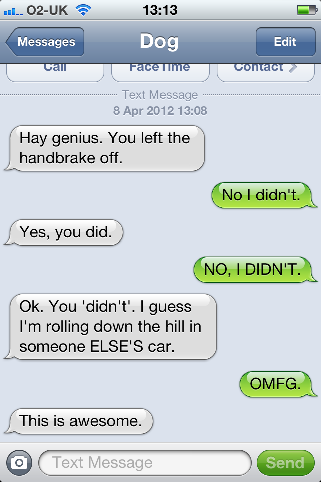 Texts from my dog