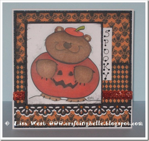Pumpkin Bear Halloween Card (2)