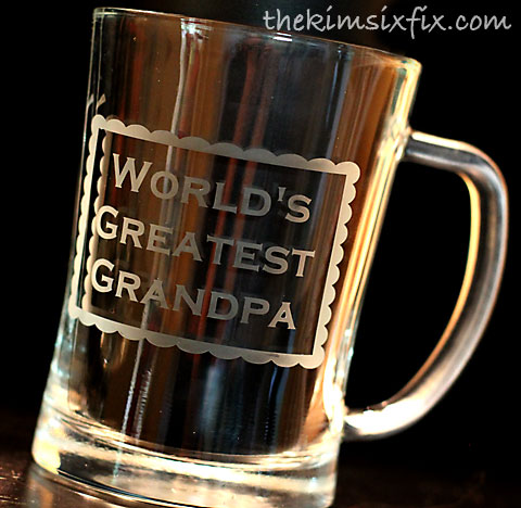 Worlds greatest grandpa beer mug