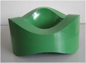 84030 Sinus ashtray, green