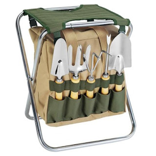 #PIC54293121000 Gardener Tote & Seat
 with 5pc Tool set $72.00
