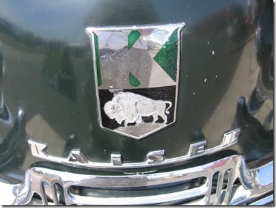 IMG_8421 Emblem on 1948 Kaiser 4-Door Sedan at Antique Powerland in Brooks, Oregon on August 1, 2009
