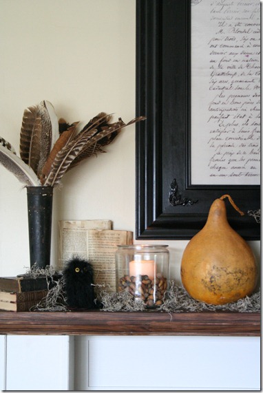 The Old Painted Cottage: Fall Mantel