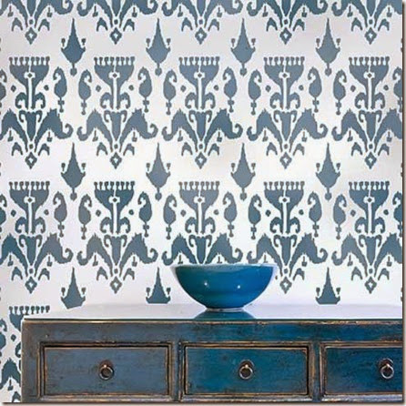 Ikat-stencil-Accent-wall-Bukhara (1) Ikat-stencil-Accent-wall-Bukhara (1)