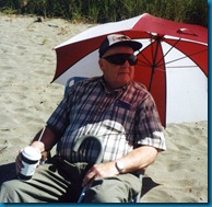 Grandpa sitting in Sun