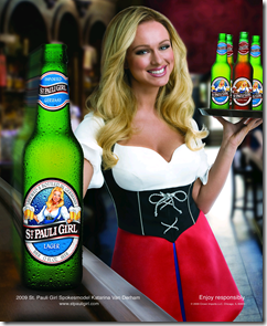 st. pauli girl beer wench
