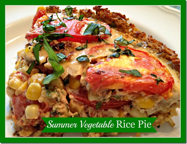 summer veg rice pie