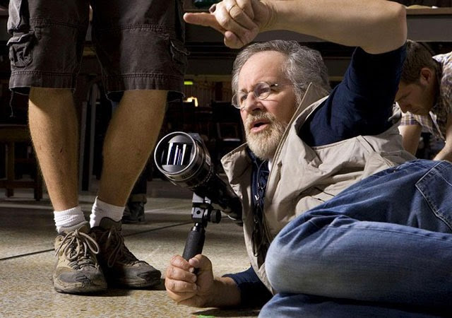 Steven Spielberg, Javirer Bardem és a Spartacus írója Steven Spielberg, Javirer Bardem és a Spartacus írója