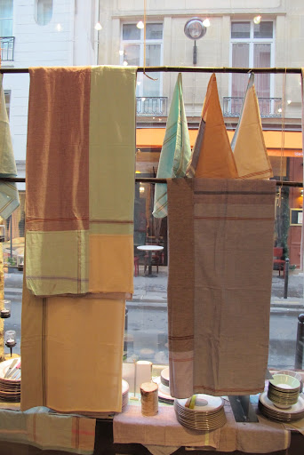 The tableclothes and napkins were just amazing. They were piece dyed and then sewn together. They would be perfect for Martha's home in East Hampton. The tableclothes and napkins were just amazing. They were piece dyed and then sewn together. They would be perfect for Martha's home in East Hampton.