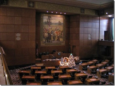 IMG_4862 House of Representatives Chamber at the Oregon State Capitol in Salem, Oregon on December 22, 2006