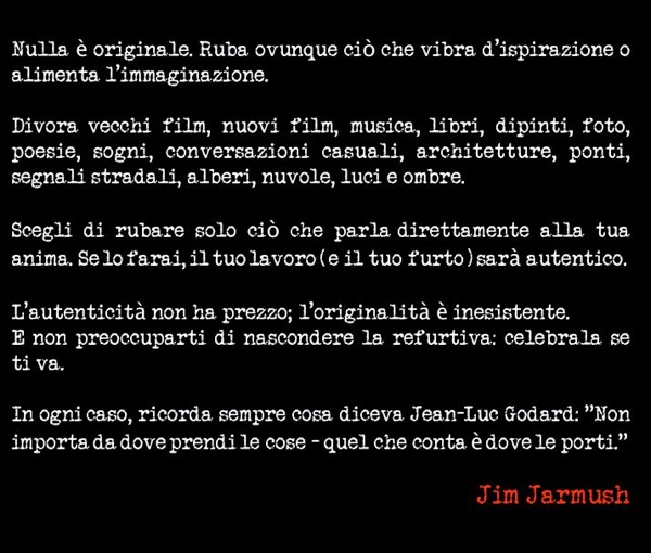 Jarmush quotation