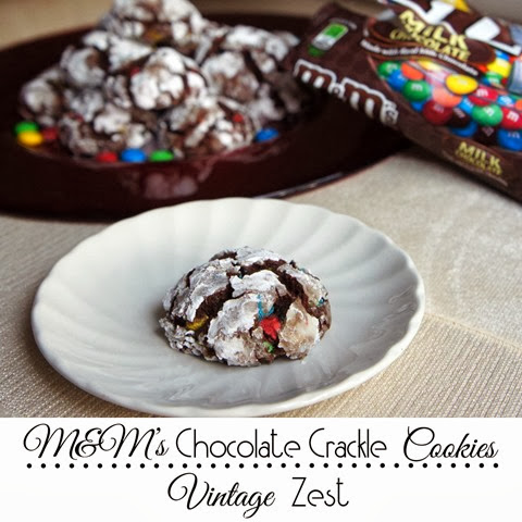 M&M's Chocolate Crackle Cookies #BakingIdeas #shop #ad #cbias 1