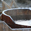 Frost around the hot tubs