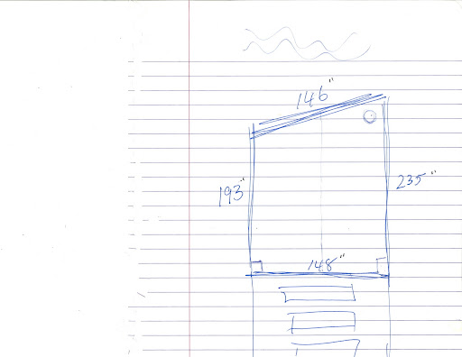 Junior did a quick sketch of the space.