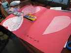 Lino decided to use some things from his wallet in his Valentine. Creative!