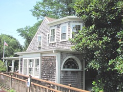 Ed Gorey House side of house w magnolia tree