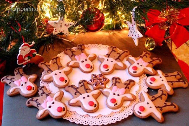 christmas cookies Rudolph and his girl christmas cookies Rudolph and his girl