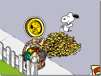 Snoopy's Street Fair - Easter Egg game