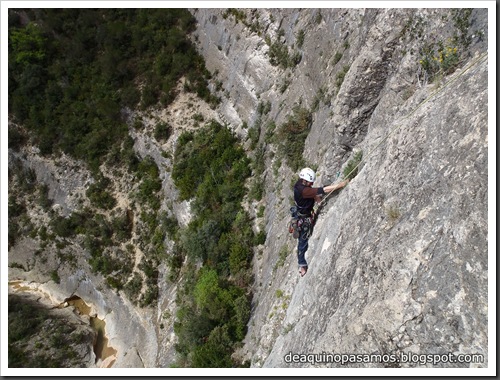 Via Gali-Molero 500m 6b  Ae (V  A1 Oblig) (Roca Regina, Terradets) (Victor) 0046